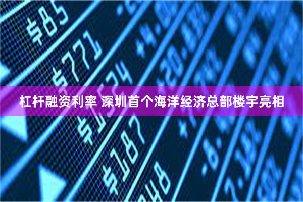 杠杆融资利率 深圳首个海洋经济总部楼宇亮相