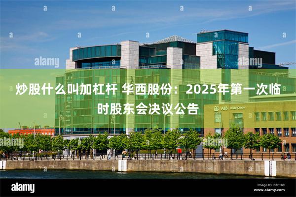 炒股什么叫加杠杆 华西股份：2025年第一次临时股东会决议公告